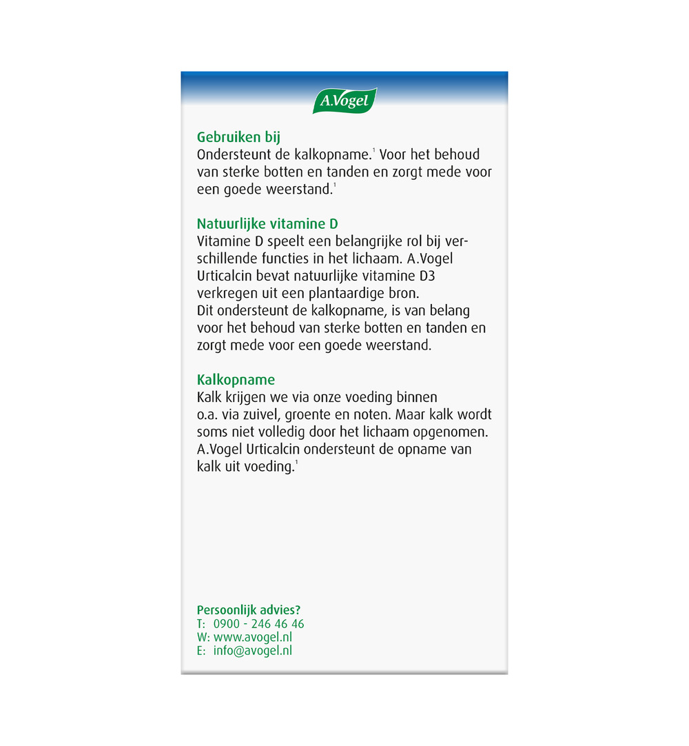 A.Vogel Urticalcin (1000 tabletten) - image 3