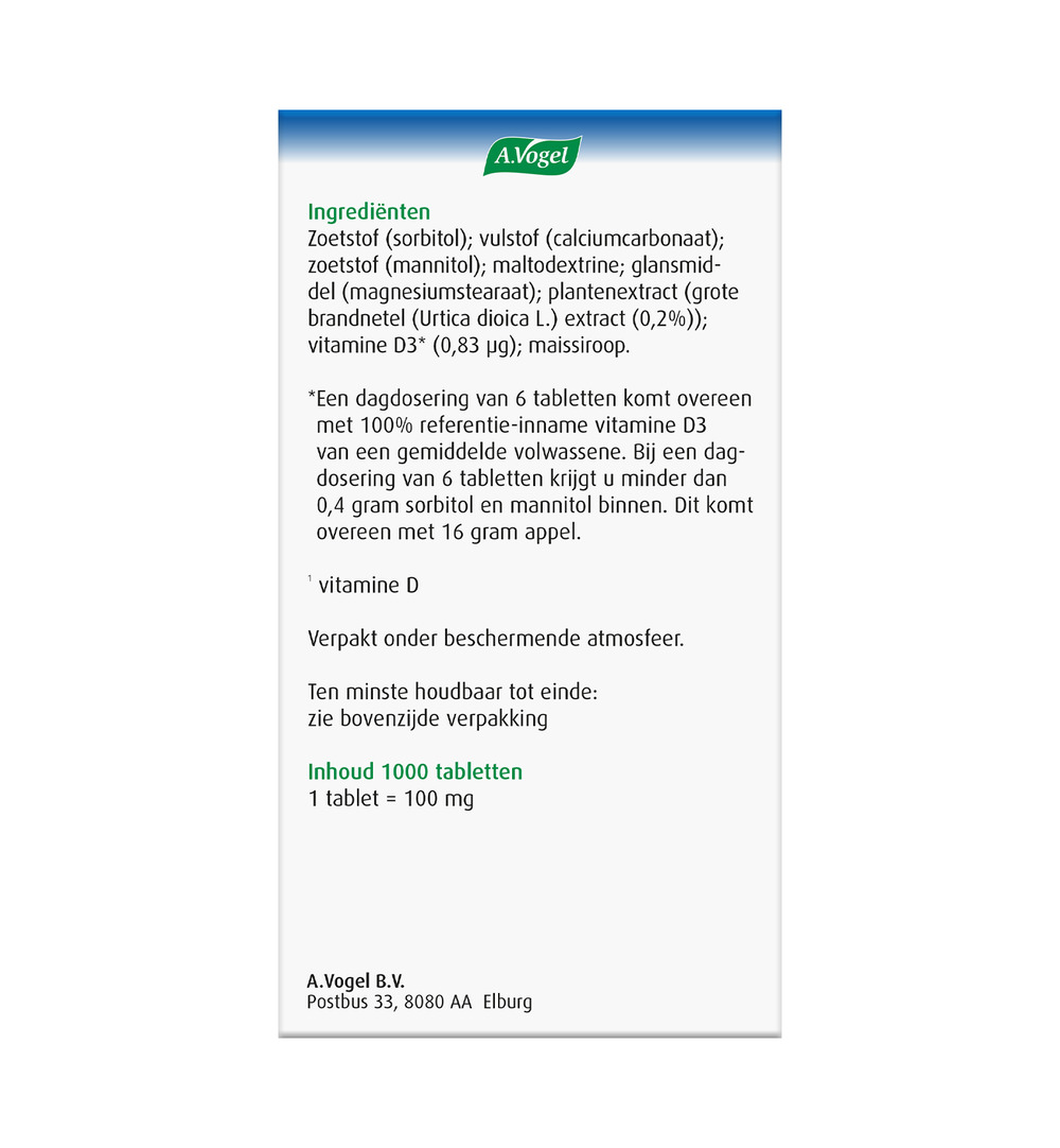 A.Vogel Urticalcin (1000 tabletten) - image 4