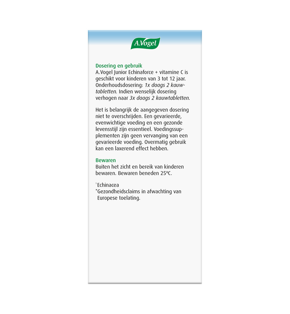 A.Vogel Echinaforce junior & vitamine C (80 kauwtabletten) - image 2