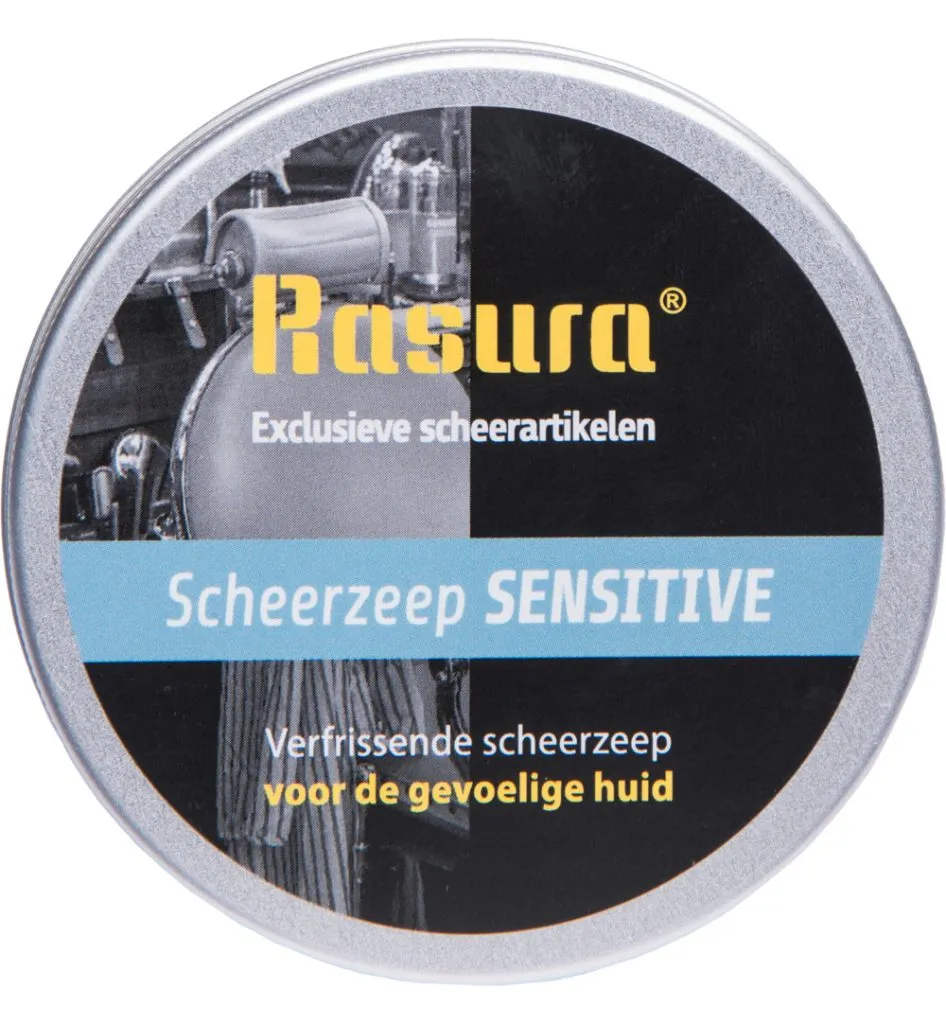 Rasura Scheerzeep sensitive in blik (1 stuk)