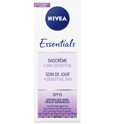 Nivea Essentials dagcreme sensitive SPF15 (50 ml)