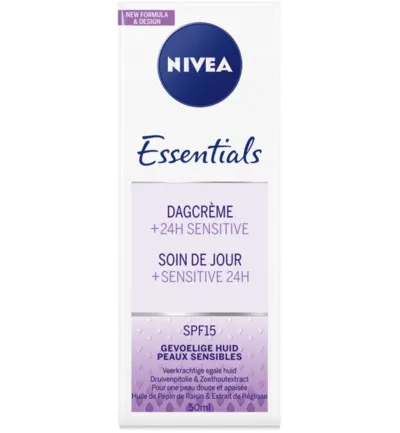 Nivea Essentials dagcreme sensitive SPF15 (50 ml)