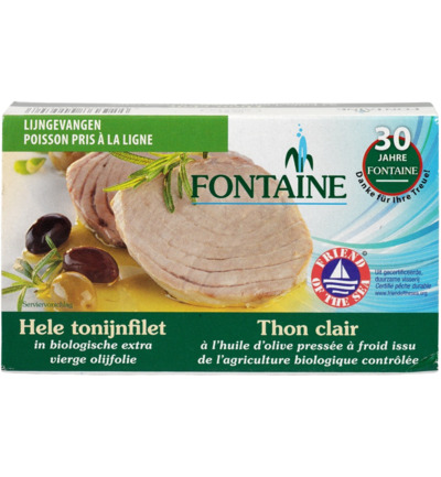 Fontaine Tonijnfilet In Olijfolie Bio (120 gr)