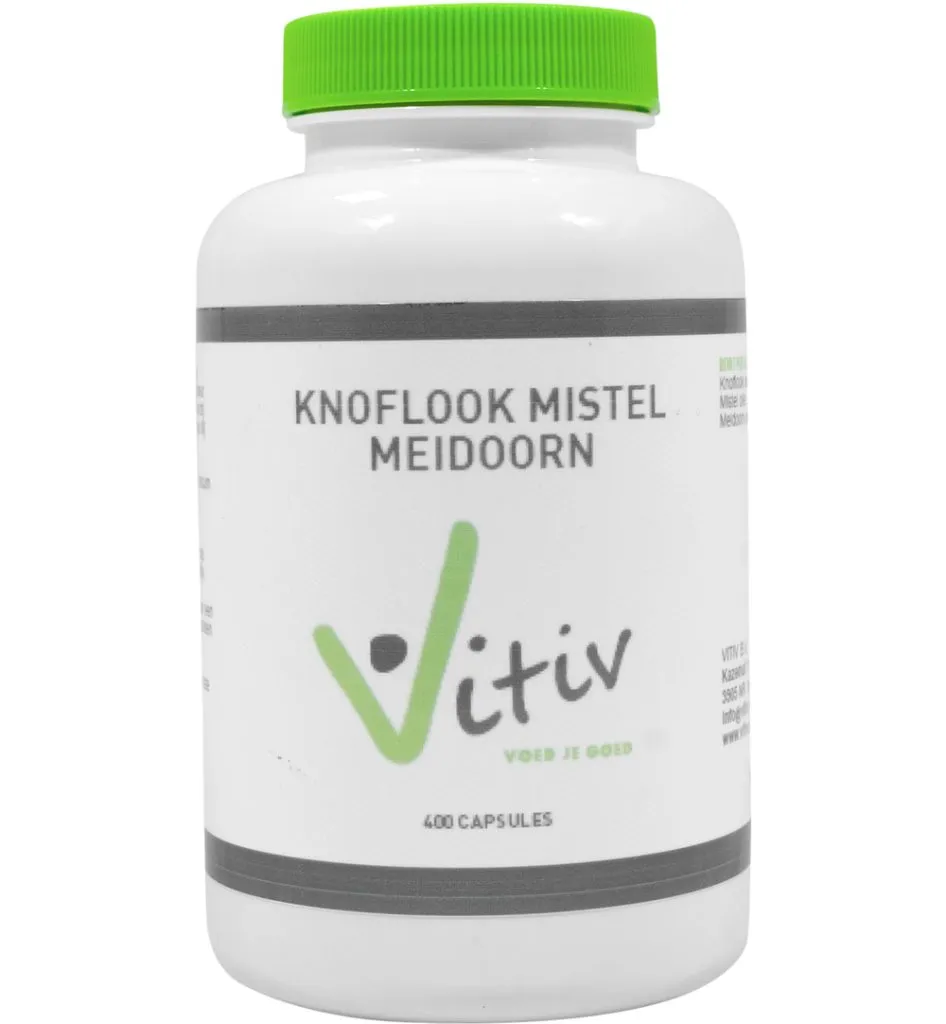 Vitiv Knoflook mistel meidoorn (400 capsules)