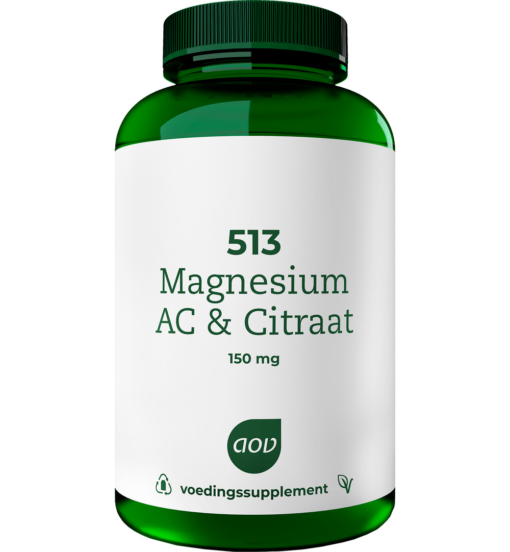 AOV 513 Magnesium AC & citraat 150mg (180 tabletten)