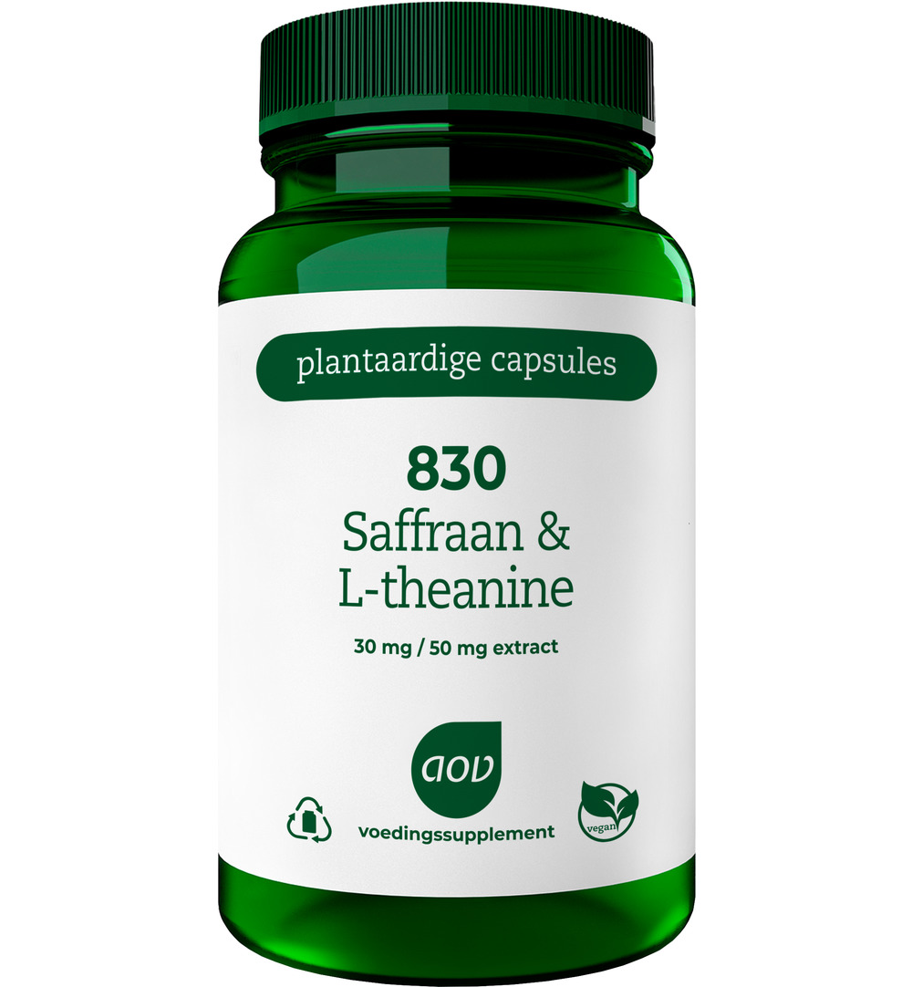 Aov 830 Saffraan & L-Theanine (30 vega capsules)