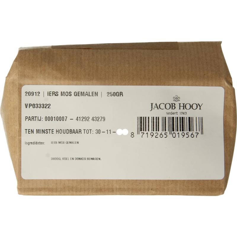 Jacob Hooy Iers mos gemalen (250 gr)