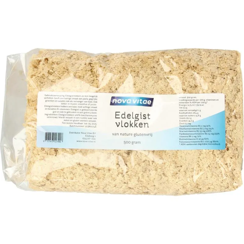 Nova Vitae Edelgistvlokken glutenvrij (500 gr)