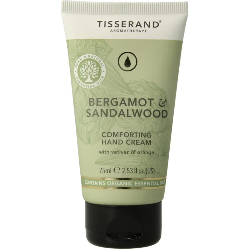 Tisserand Handcreme bergamot & sandelhou t (75 ml)