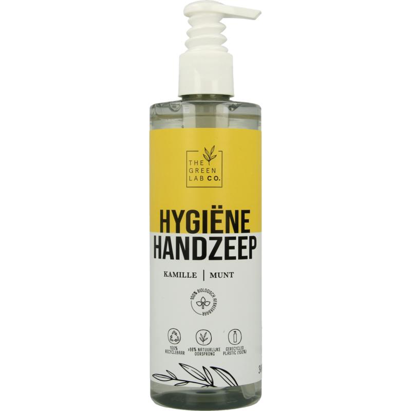Thegreen Lab Co Handzeep vloeibaar kamille & m unt met pomp (300 ml)