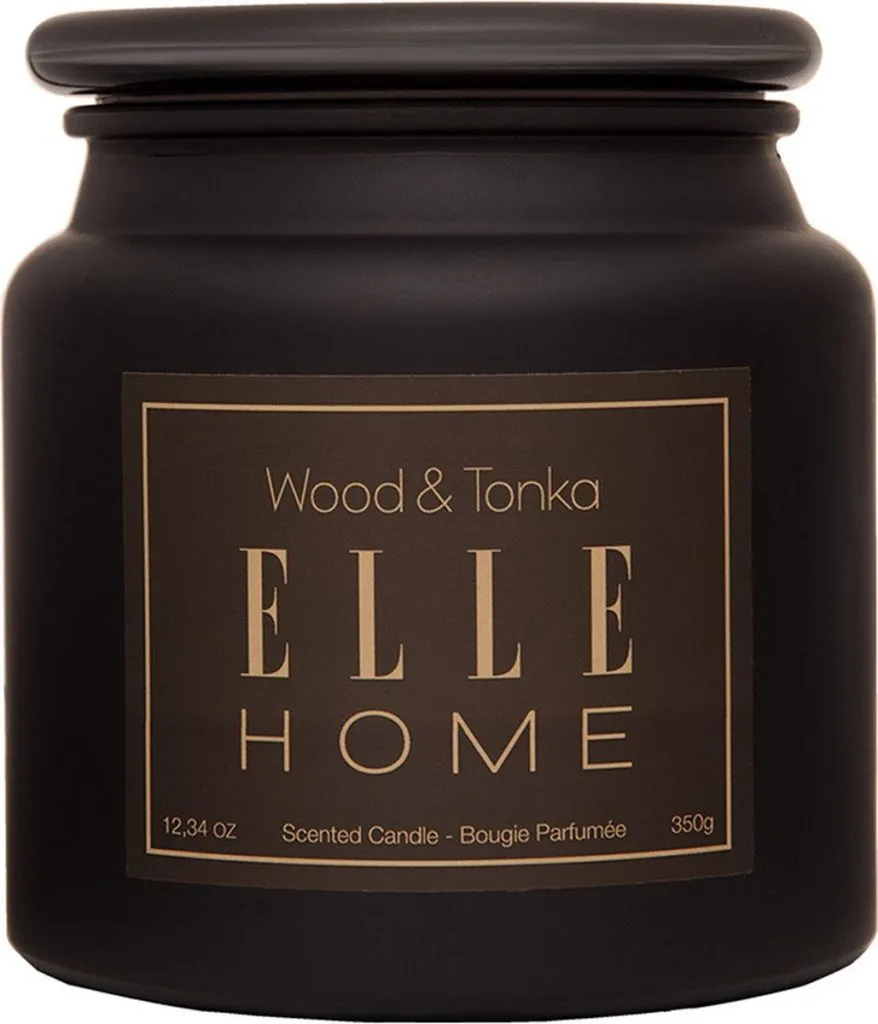 Elle Home Wood en tonka candle jar (350 gr)