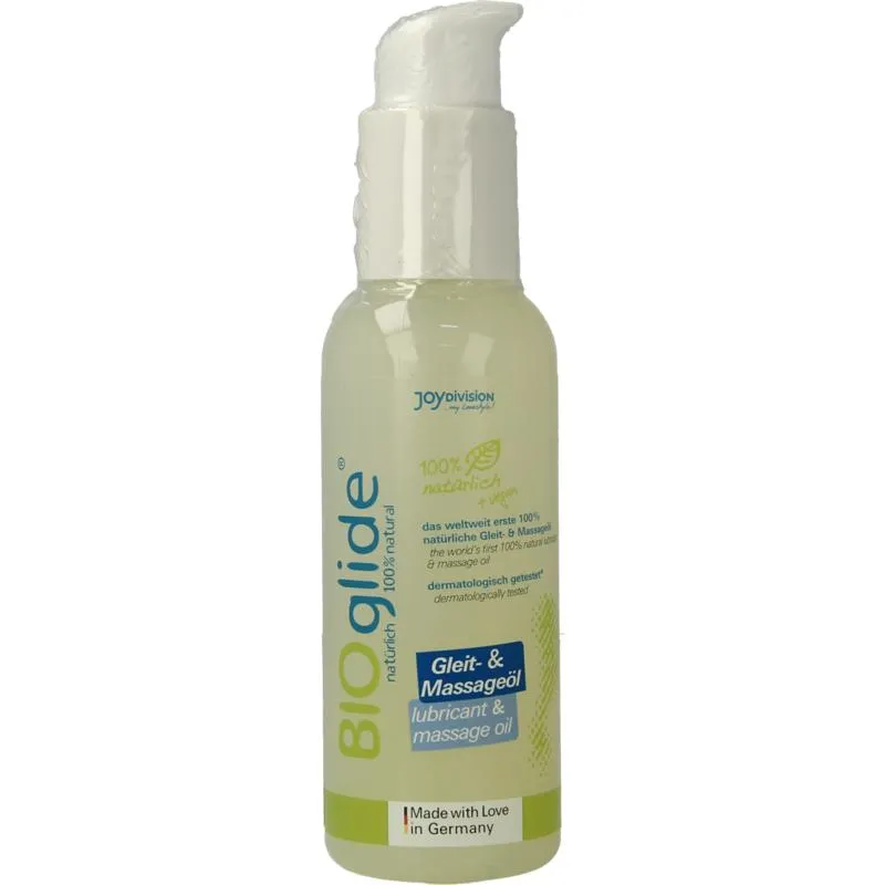 Bioglide Glijmiddel en massageolie (125 ml)