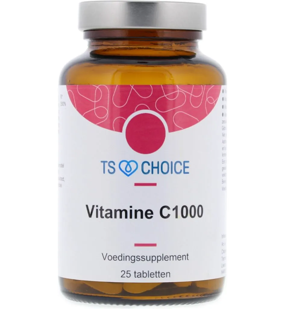 TS Choice Vitamine C 1000 mg & bioflavonoiden (25 tabletten)