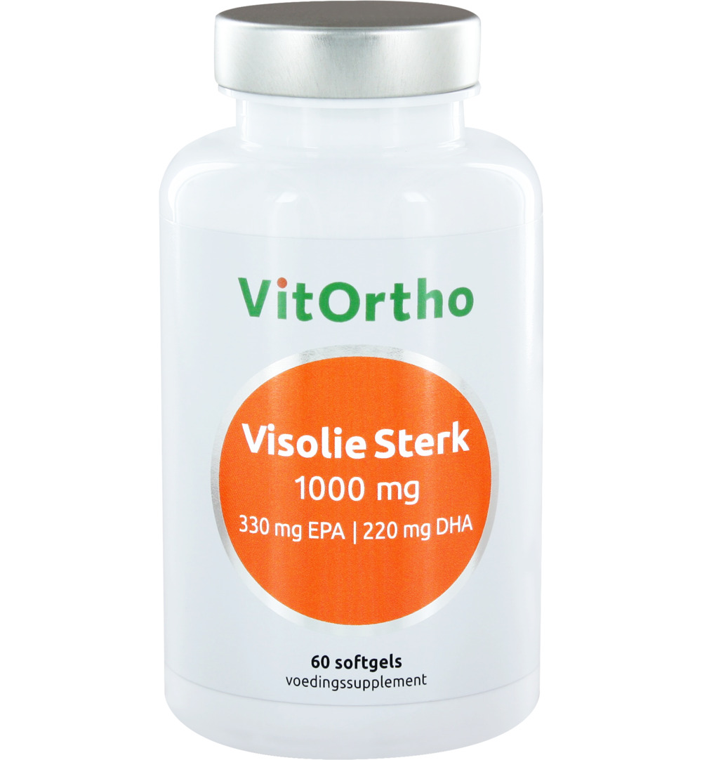 Vitortho Visolie Sterk 1000 Mg 330 Mg Epa 220 Mg Dha (60 Softgels)