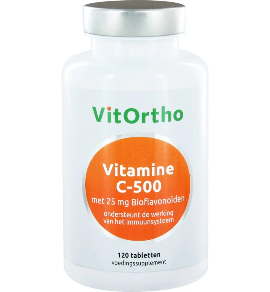 VitOrtho Vitamine C-500 met 25 mg bioflavonoiden (120 tabletten)
