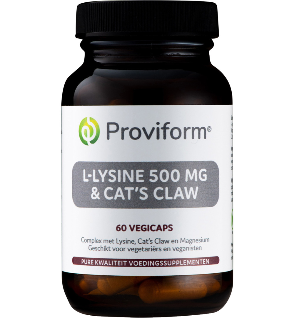 Proviform L-Lysine 500 Mg & Cats Claw (60 vega capsules)