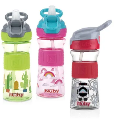 Nuby Flip it beker zachte tuit 360ml 3+ jaar (1 stuk)
