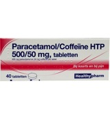 Healthypharm Paracetamol 500mg Coffeine (40 tabletten)