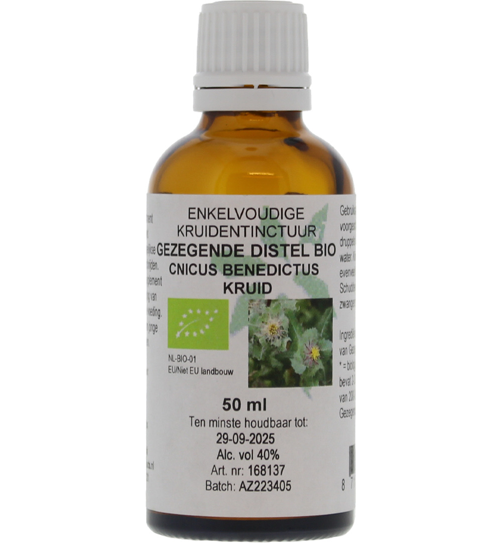 De Cruydhof Cnicus benedictus / gezegende distel tinctuur bio (50 ml)