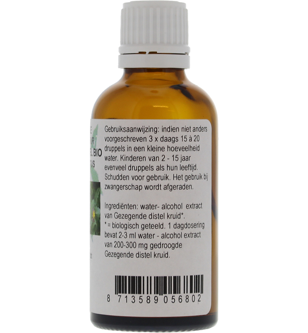 De Cruydhof Cnicus benedictus / gezegende distel tinctuur bio (50 ml) - image 2