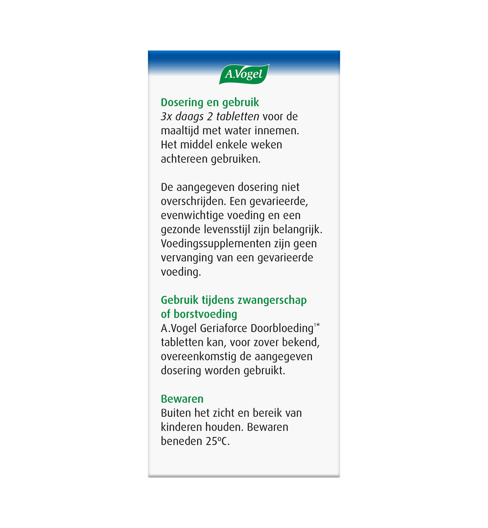 A.Vogel Geriaforce doorbloeding (200 tabletten) - image 2