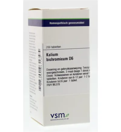 VSM Kalium bichromicum D6 (200 tabletten)