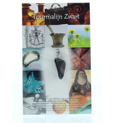 Steengoed Gezondheidshanger tourmalijn zwart (1 stuk)