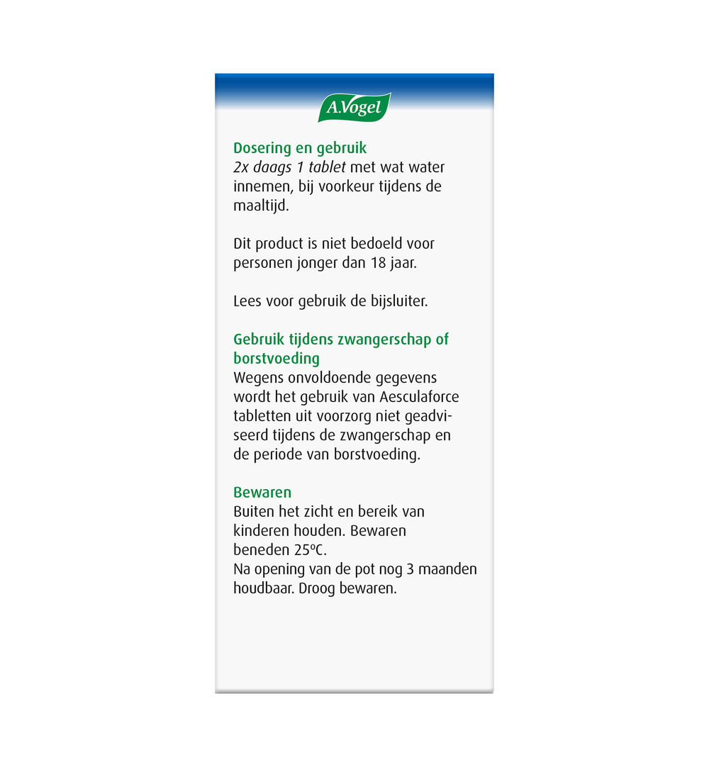 A.Vogel Aesculaforce (50 tabletten) - image 2