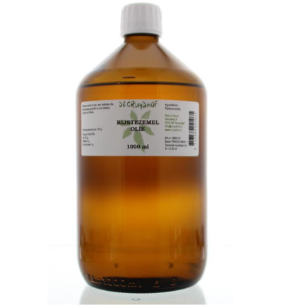 De Cruydhof Rijstezemelolie (1000 ml)