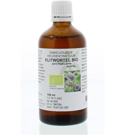 De Cruydhof Arctium lappa/grote klis tinctuur bio (100 ml)