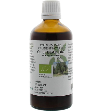 De Cruydhof Olea europaea folia / olijfblad tinctuur bio (100 ml)
