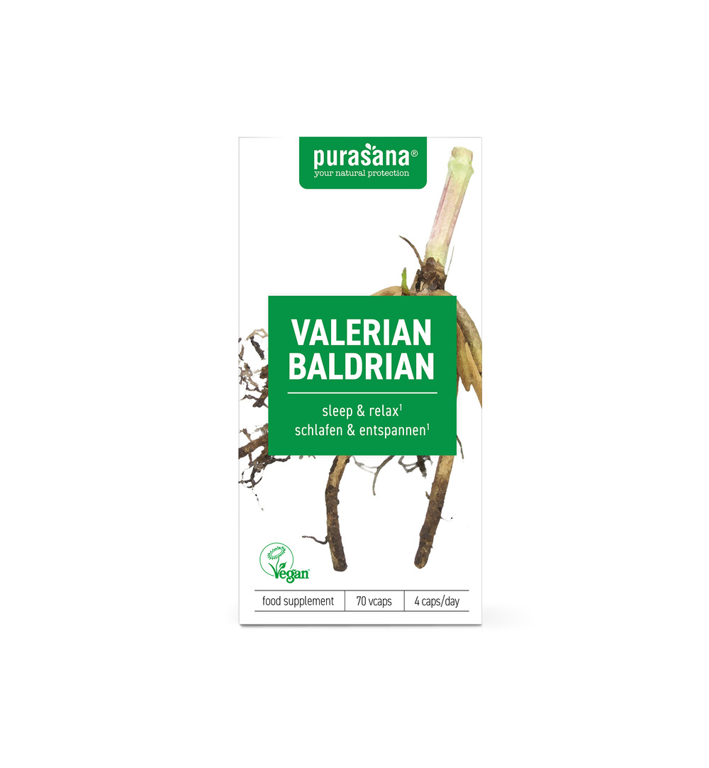 Purasana Valeriaan/Valeriane Vegan (70 capsules)