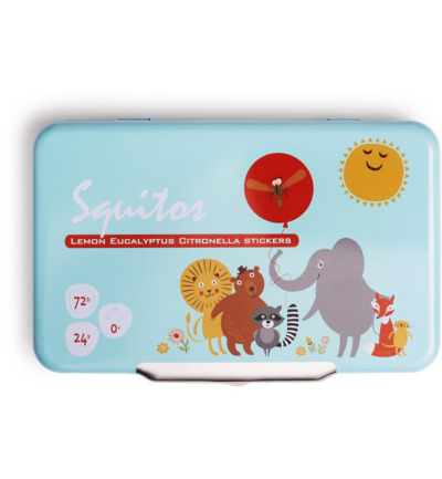 Squitos Lemon eucalyptus citronella geurstickers (24 stuks)