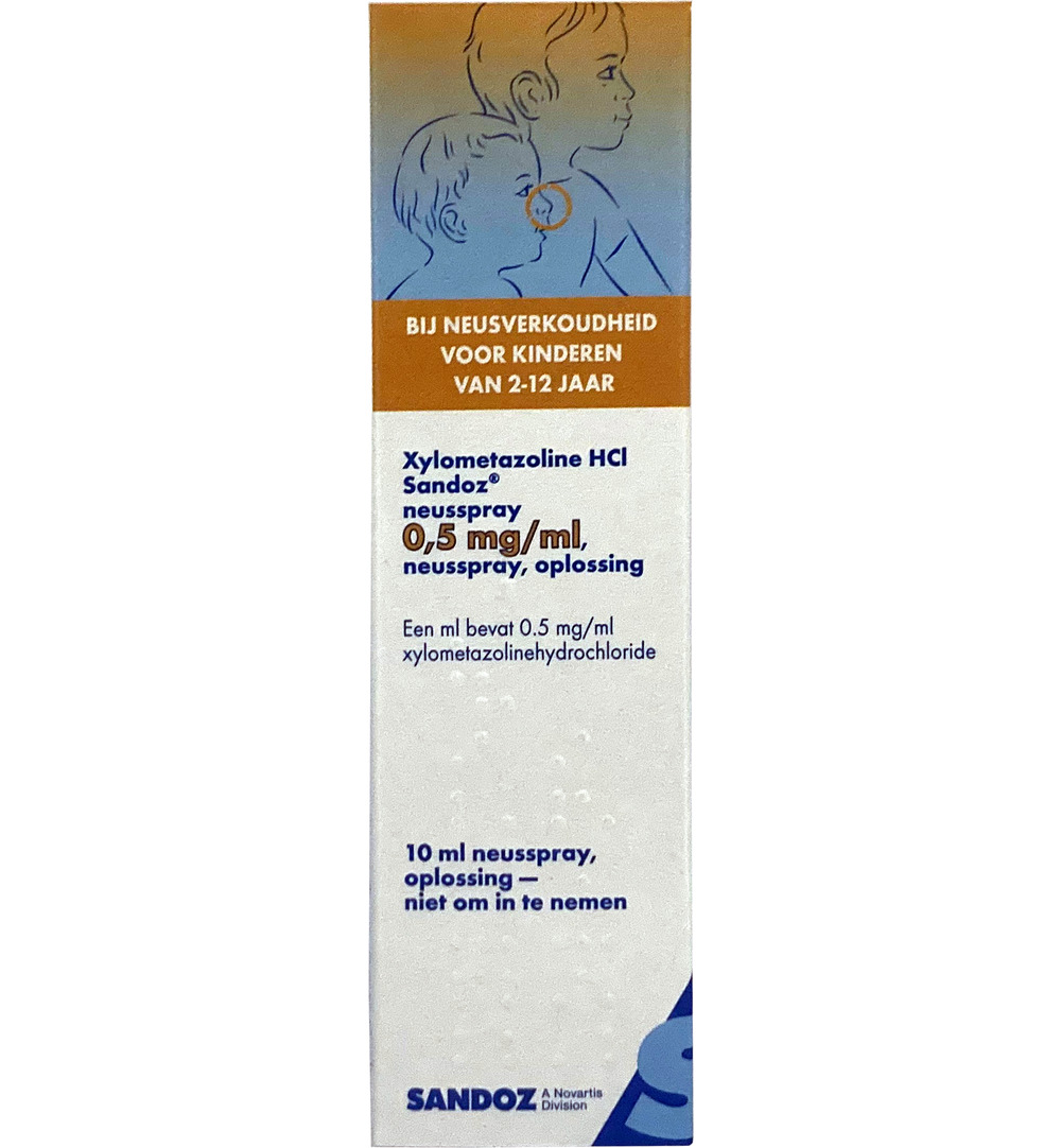 Sandoz Xylometazoline 0.5mg/ml spray (10 ml)