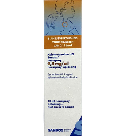 Sandoz Xylometazoline 0.5mg/ml spray (10 ml)