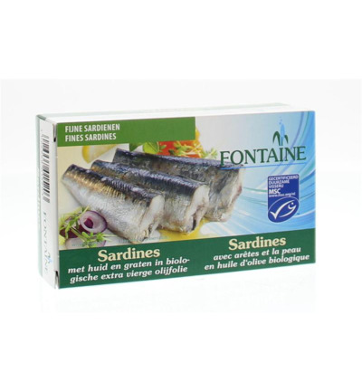 Fontaine Sardines Met Huid Engraat (120 gr)