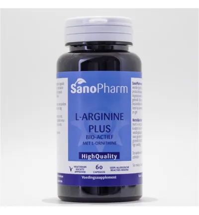 Sanopharm L Arginine plus high quality (60 capsules)