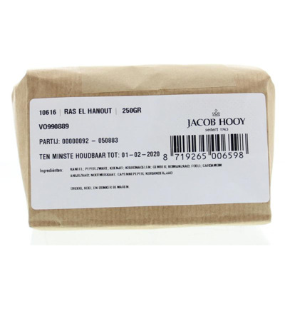 Jacob Hooy Ras el hanout (250 gr)