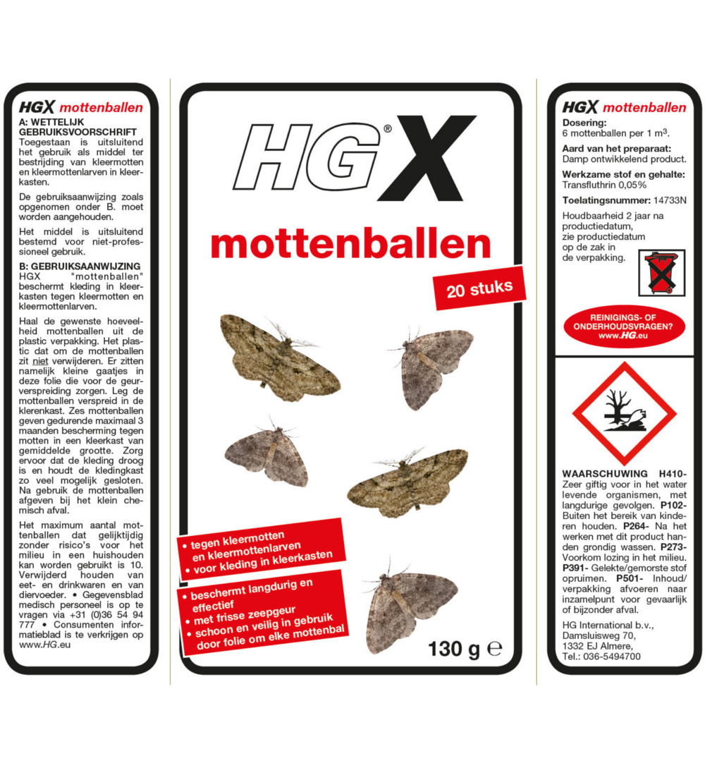HG X Mottenballen (130 gr) - image 2