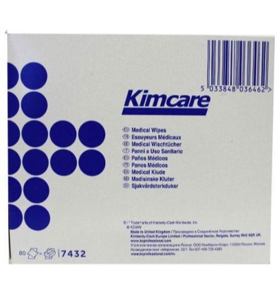Kimcare Medical Wipes 12 X 22 Cm (80 stuks)
