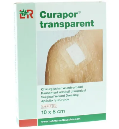 Curapor Transparant 10 x 8 cm steriel (5 stuks)