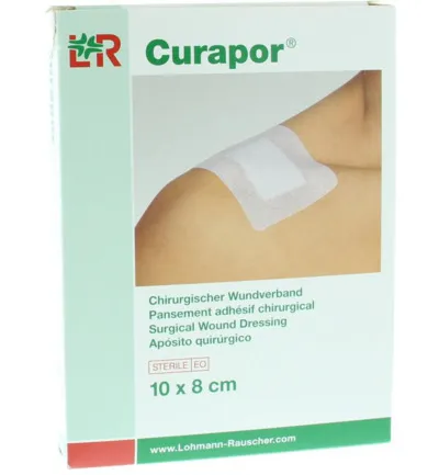 Curapor Wondpleister 10 x 8 cm steriel (5 stuks)