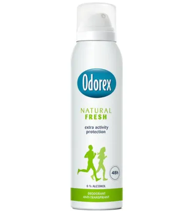 Odorex Body heat responsive spray natural fresh (150 ml)