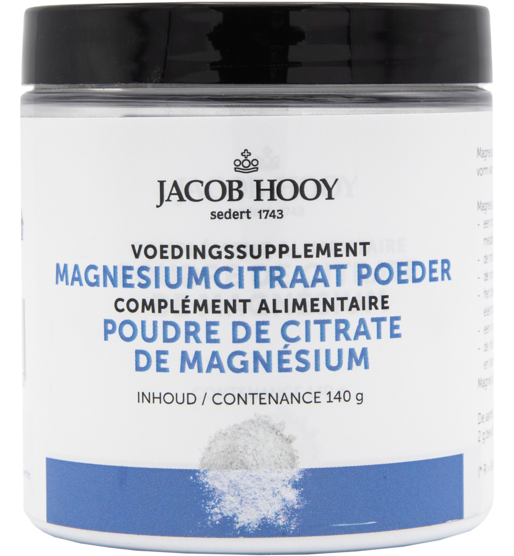 Jacob Hooy Magnesiumcitraat poeder (140 gr)