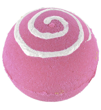 Treets Bath ball pink swirl (1 stuk)