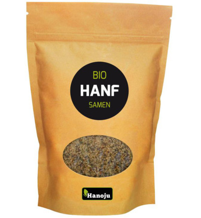 Hanoju Hennep zaden paper bag bio (500 gr)
