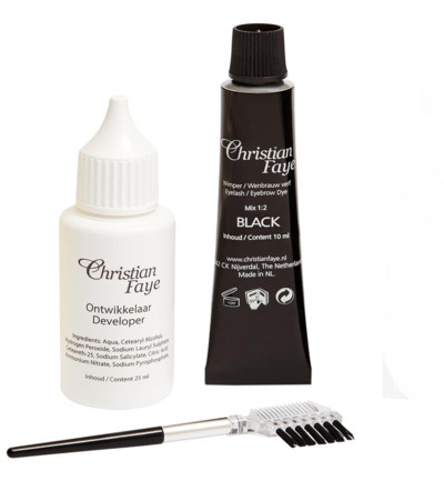 Christian Faye Eyebrow/eyelash dye black (1 stuk)