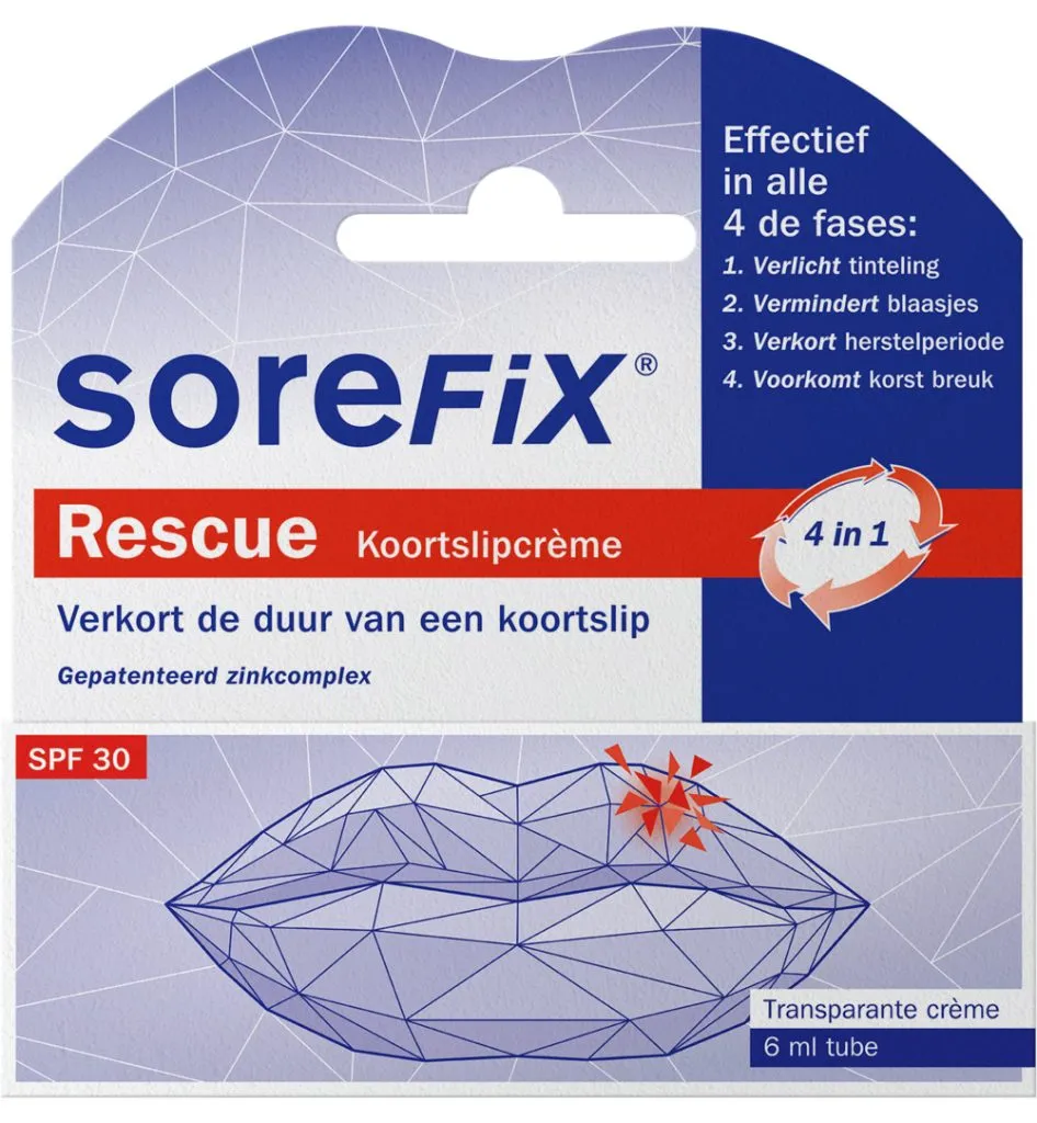 SoreFix Rescue koortslipcreme tube (6 ml)