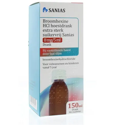 Sanias Broomhexine hoestdrank extra sterk (150 ml)