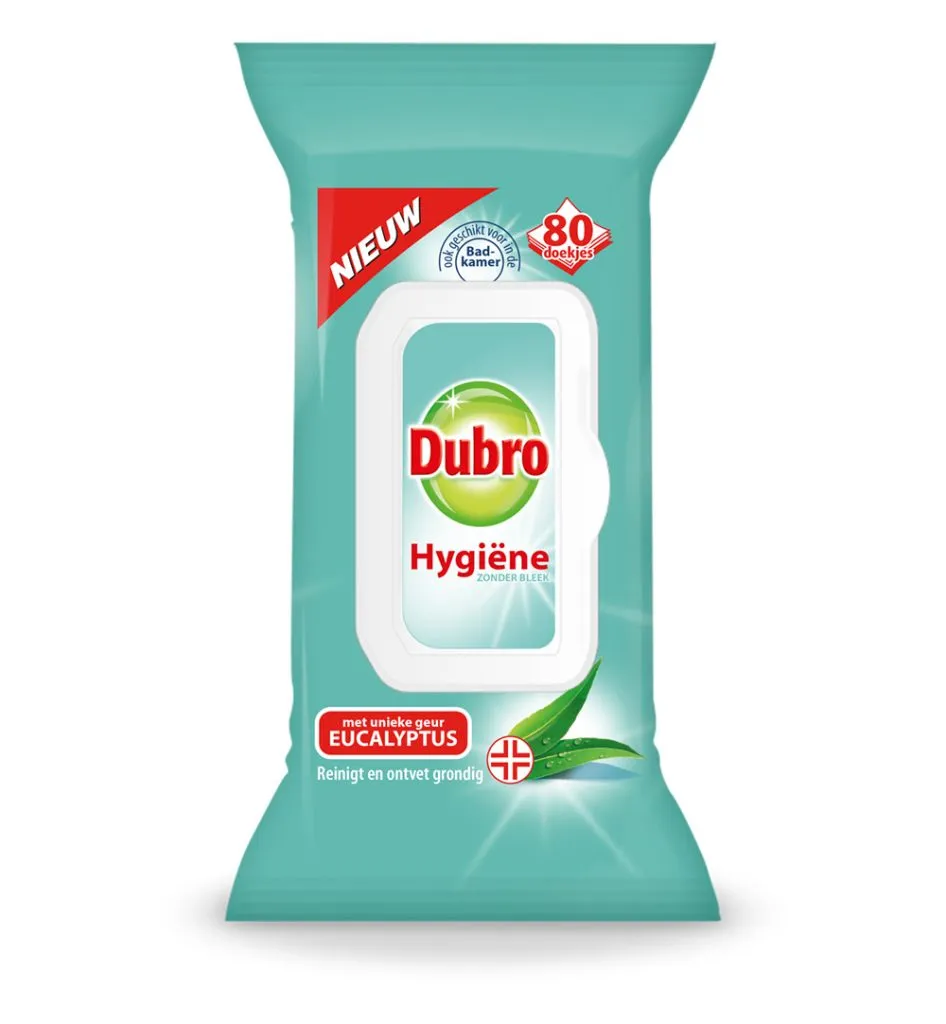 Dubro Doekjes Hygiene Eucalyptus (80 stuks)